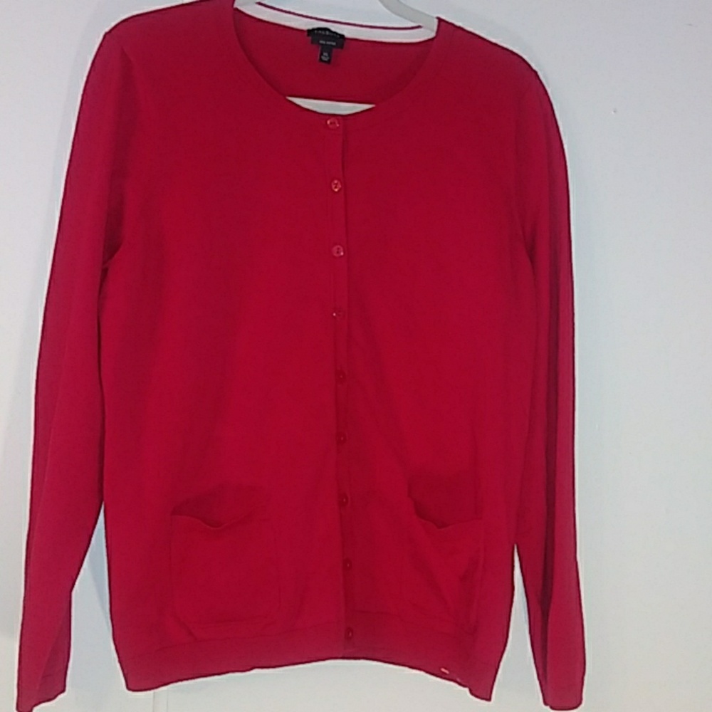 Talbots red sweater
